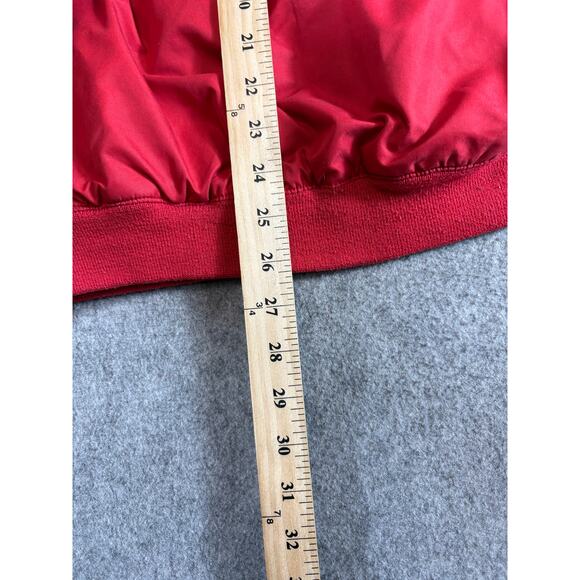Vintage 90s Wisconsin Badgers Windbreaker Jacket Mens Medium Red Pullover Reebok - Picture 3 of 6